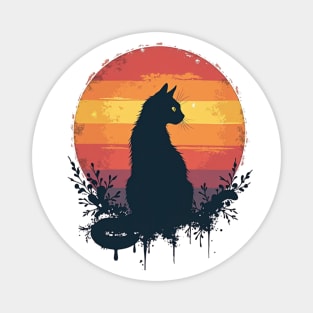 Sunset Silhouette: Midnight Grace Magnet